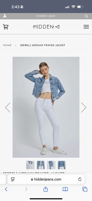 Hidden Frayed Jacket