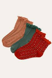 Free People Ruffle Sock Pack Merry & Bright