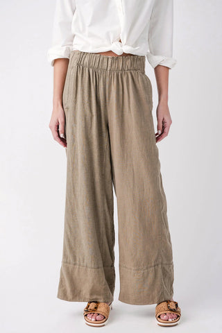 Free People Day's End Linen Pull-On Pants