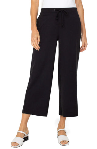 Liverpool Pull-on Wide Leg Crop Trouser