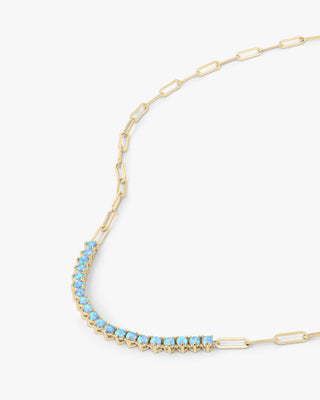 Melinda Maria Not Your Basic Samantha Tennis Necklace