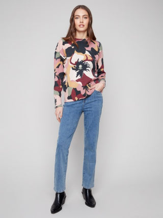 Charlie B Printed Sweater
Sleeve Zippers