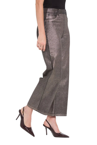 Lysse Metallic Coated Wide Leg Denim