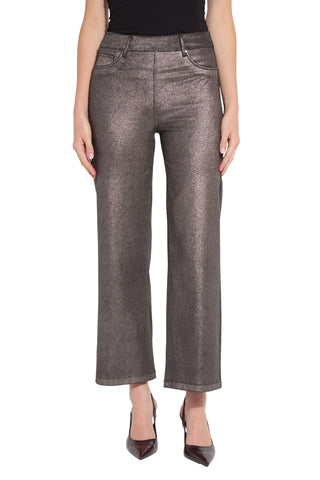 Lysse Metallic Coated Wide Leg Denim