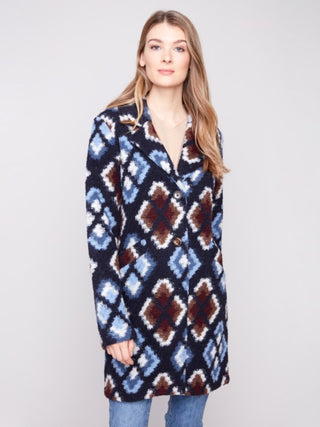 Charlie B Long Crochet Coat
