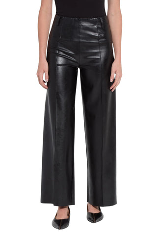 Lysse Libby High Waist Pintuck Vegan Leather Pant