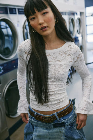 Free People Lace Layering Long Sleeve