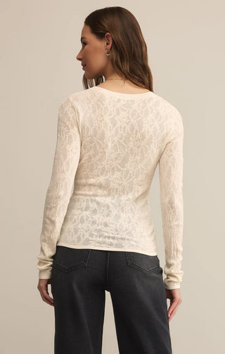 Z Supply Tibi Scoop Mesh Sweater