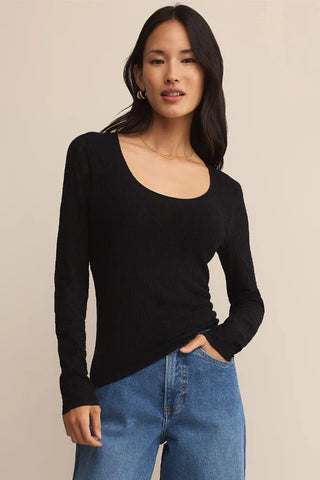 Z Supply Tibi Scoop Mesh Sweater