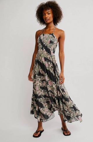 Free People Heat Wave Printed Maxi Dress