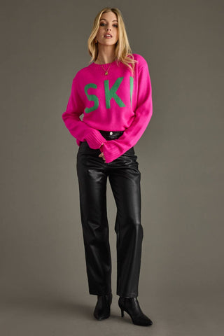 Bright Pink Ski Sweater