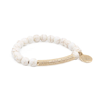 KINSLEY ARMELLE  COLLECTION KHAKI BRACELET GOLD