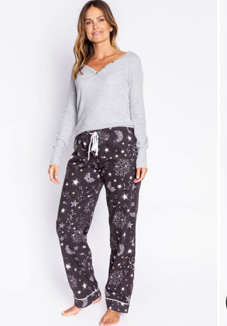 PJ.Salvage Star Moon Flannel Pants